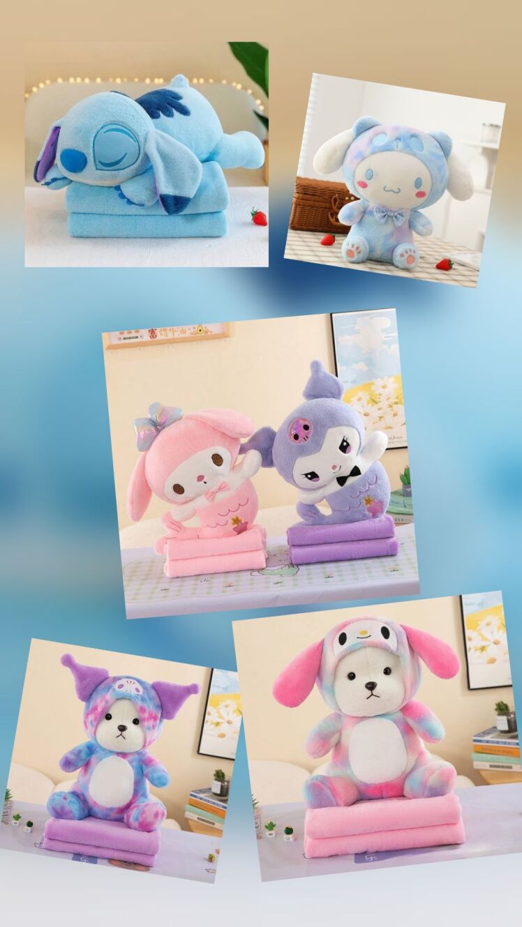 عروسک پتو بالشتی فانتزی؛ ترکیب نرمی ، زیبایی و آرامش از آران فانتزی