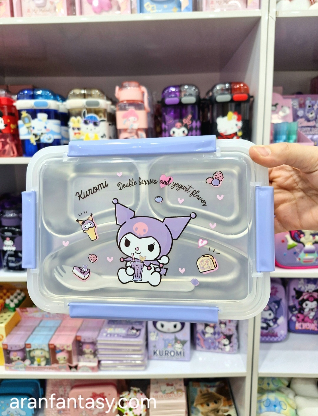  ظرف غذای استیل کرومی سانریو طرح کرومی وارداتی و شیک 